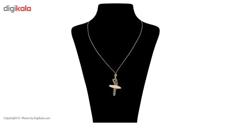 گردنبند طلا 18 عیار زنانه زرمان مدل ZMM0839 طرح بالرین