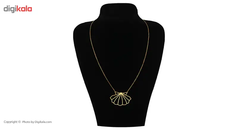 گردنبند طلا 18 عیار زنانه زرمان مدل ZMM0846 طرح صدف