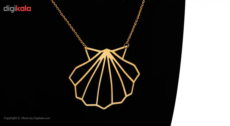 گردنبند طلا 18 عیار زنانه زرمان مدل ZMM0846 طرح صدف