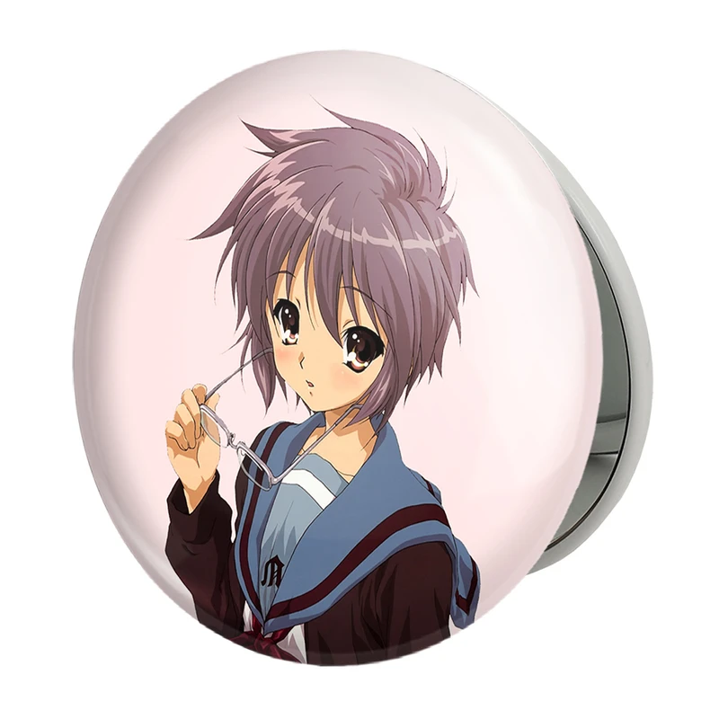 آینه جیبی خندالو طرح یوکی انیمه ناپدید شدن هارومی سوزومیا The Disappearance of Haruhi Suzumiya مدل تاشو کد 23117 