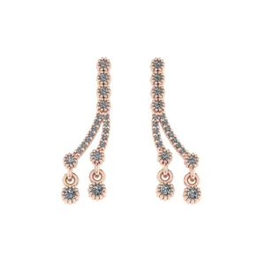 گوشواره طلا 18 عیار اونیکست مدل 2363