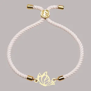 دستبند طلا 18 عیار زنانه الن نار مدل پروانه 10074