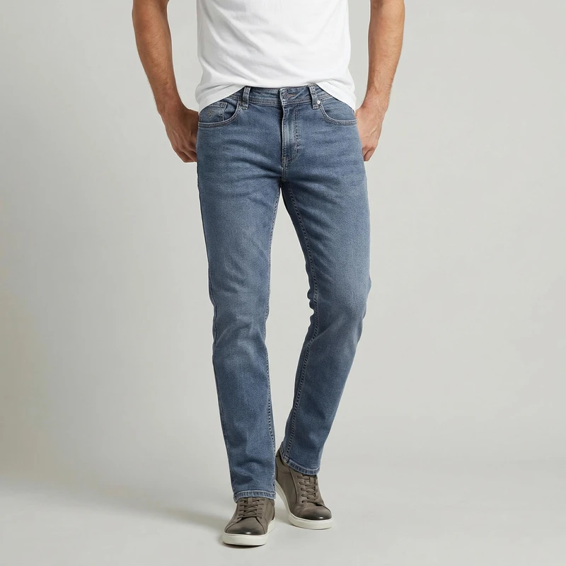 شلوار جین راسته مردانه مدل C-01