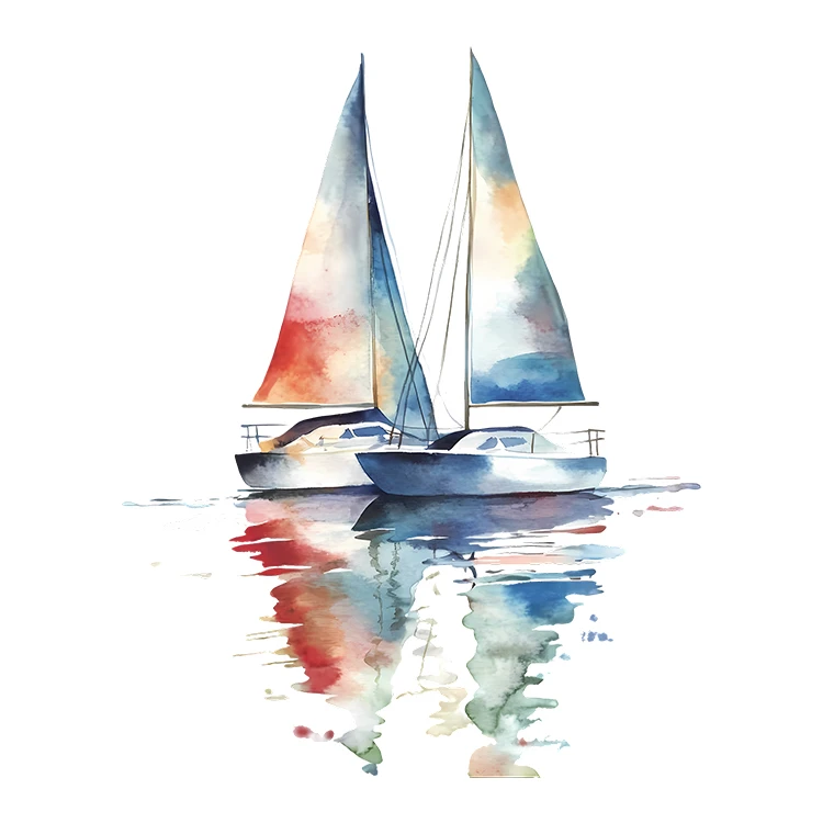 استیکر پارچه و لباس پاد آفرین مدل قایق کد S5562