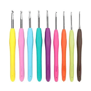 قلاب بافتنی مدل دسته ژله ای مجموعه 9 عددی