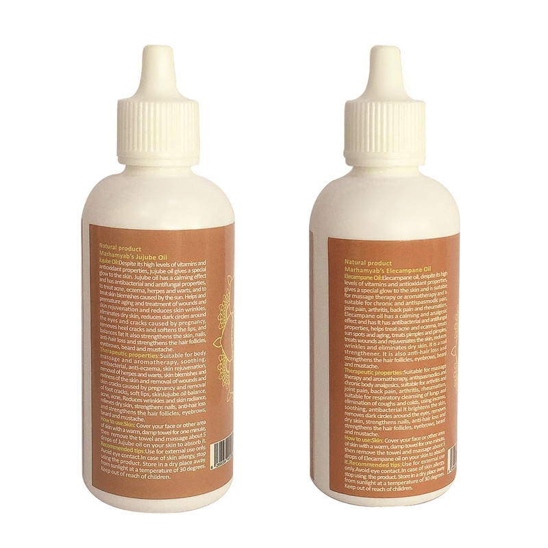 روغن تقویت کننده مو، مژه و ابرو مرهم یاب مدل سنجد و عناب حجم 80 میلی لیتر مجموعه 2 عددی