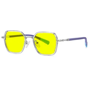 عینک شب مدل چند ضلعی UV400 کد TJ856AN