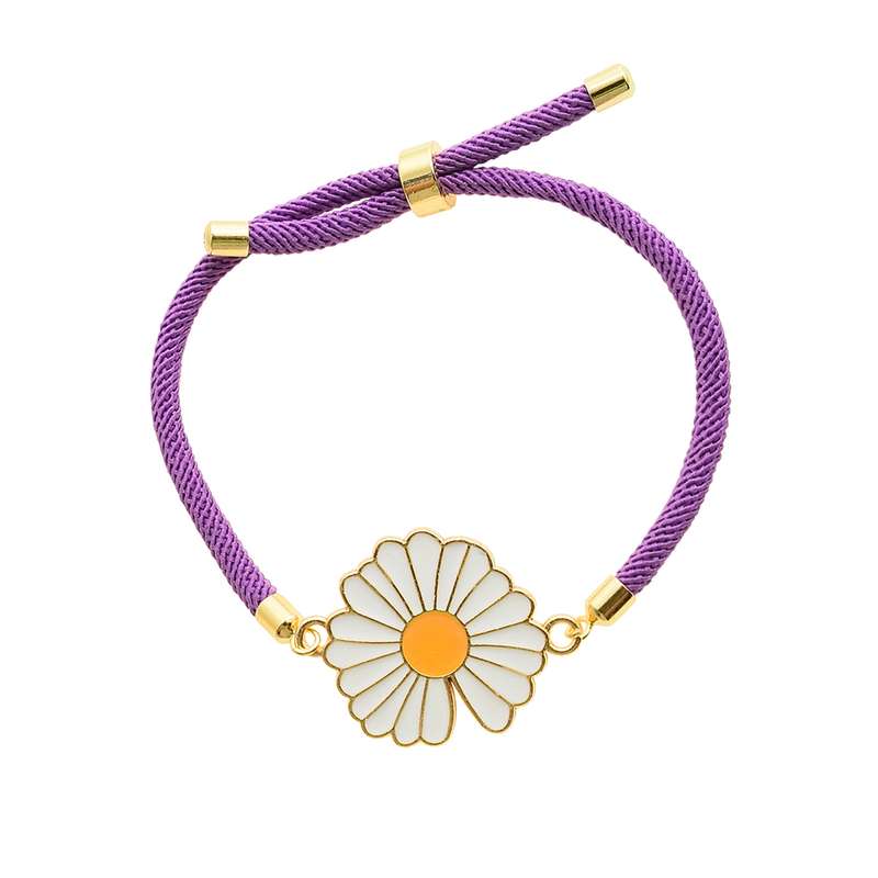 دستبند زنانه دلنار گالری مدل آسانسوری کنفی بابونه دستبند زنانه دلنار گالری مدل آسانسوری کنفی بابونه