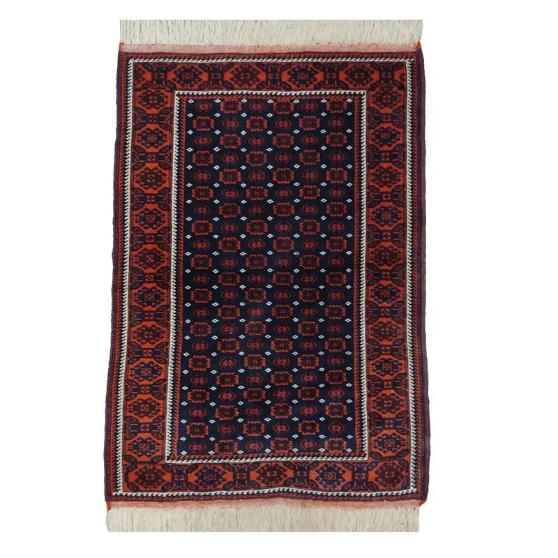 فرش قدیمی دستباف یک و نیم متری مدل یلمه کد 101