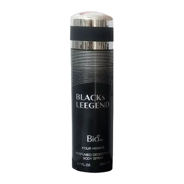 اسپری خوشبو کننده بدن مردانه بیو استار مدل Blacks Legend با رایحه
خنک حجم 200 میلی لیتر