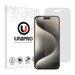 UNIPRO Star 5 model transparent screen protector suitable for Apple iPhone 15 Pro Max mobile phone