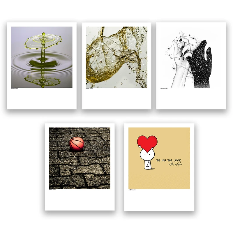 آویز تزیینی عرش مدل فانتزی کد Asa082 مجموعه پنج عددی