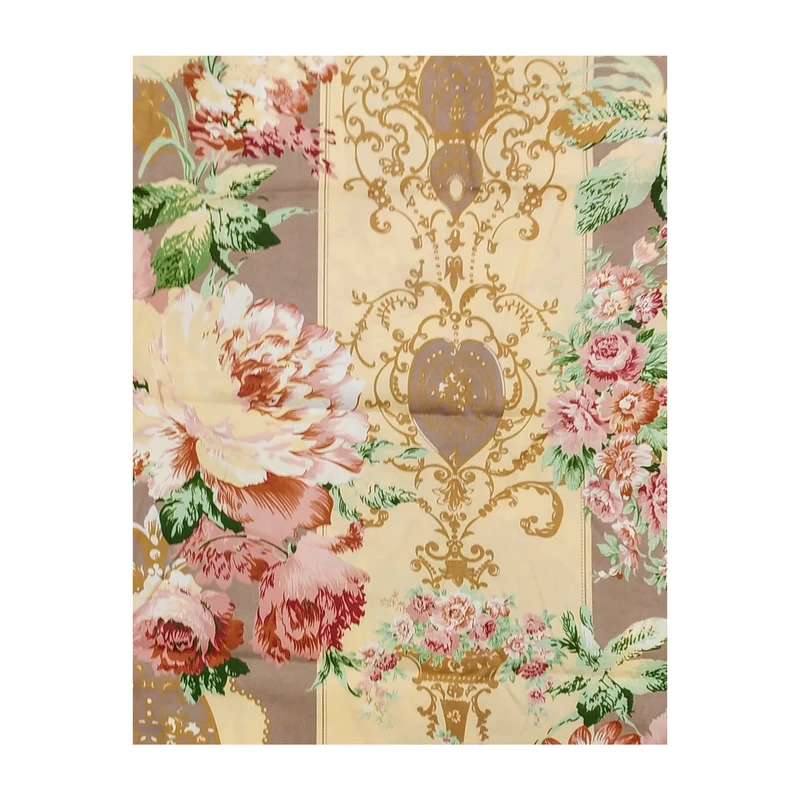 ملحفه آدنو مدل گلپری کد IR102 دونفره سایز 180x200 سانتی متر