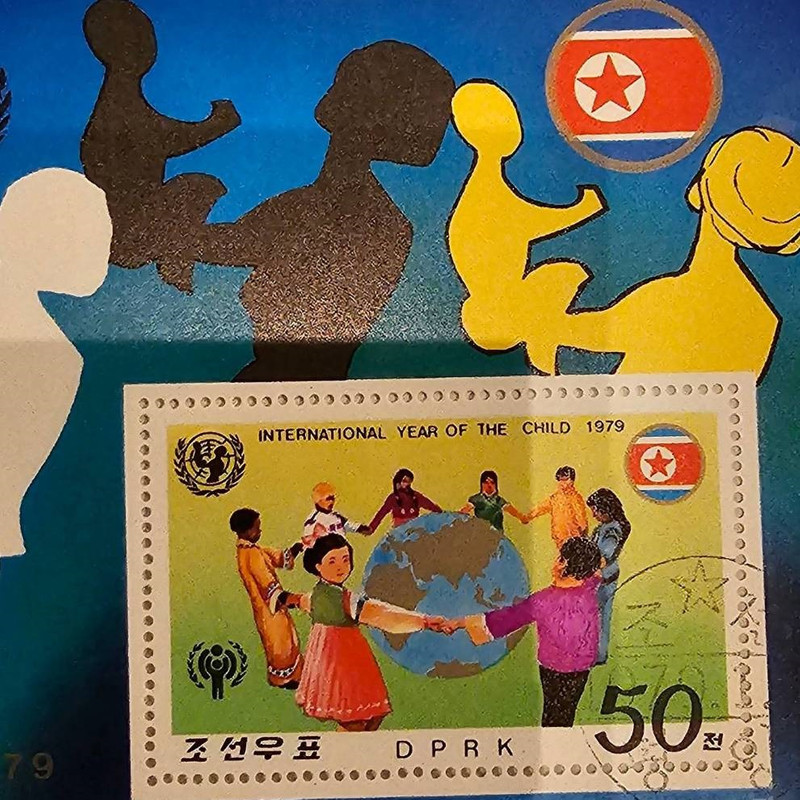 تمبر یادگاری مدل شیت روز جهانی کودک کشور کره سال 1979