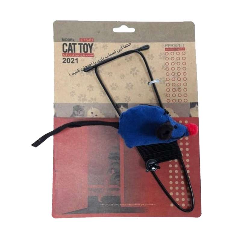 اسباب بازی گربه مدل موش آویز لرزان کد CTS-01