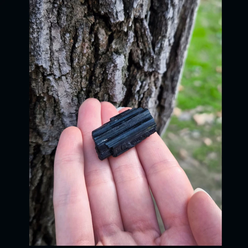 عکس شماره 2 : سنگ راف تورمالین مدل شاخه کد 204