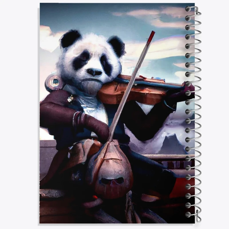 دفتر مشق 100 برگ خندالو طرح پاندا کد F1029