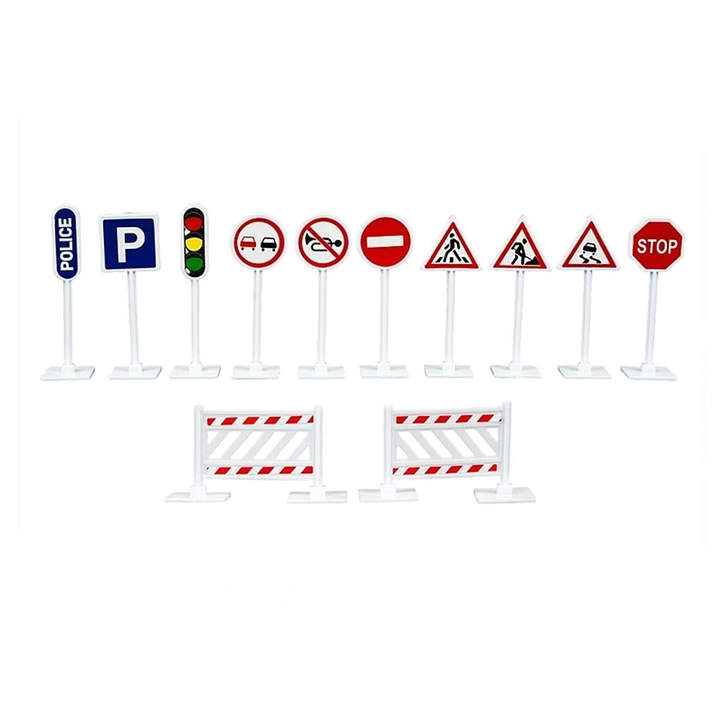 بازی آموزشی علائم راهنمایی و رانندگی مدل پلیس مجموعه ۱۲ عددی