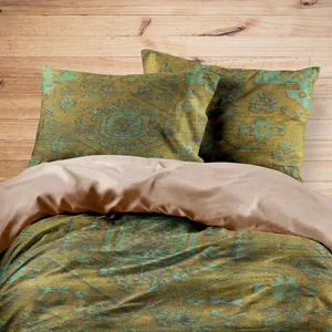 سرویس روتختی مدوپد طرح فرش وینتیج مدل C-Vintage10 یک نفره 4 تکه