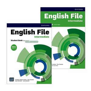کتاب English File Intermediate 5th Edition اثر جمعی از نویسندگان انتشارات آکسفورد 2 جلدی