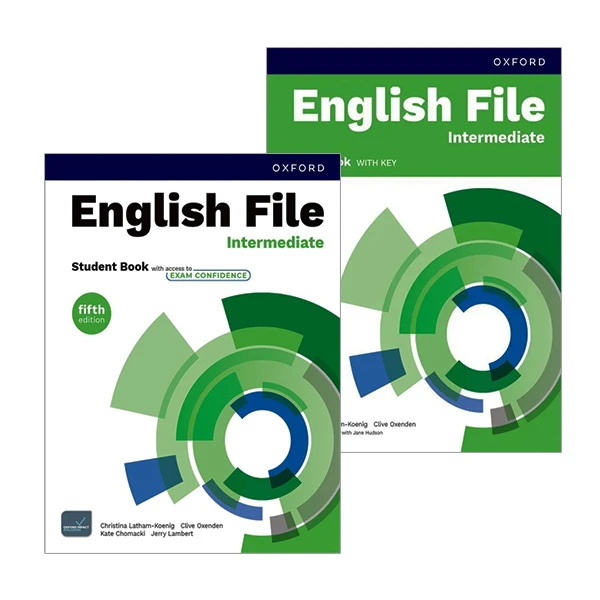 کتاب English File Intermediate 5th Edition اثر جمعی از نویسندگان انتشارات آکسفورد 2 جلدی