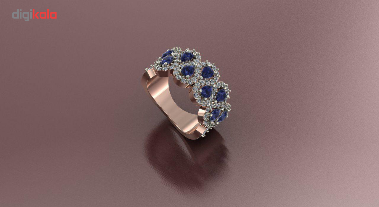 انگشتر طلا 18 عیار اونیکست مدل 2297 Sapphire