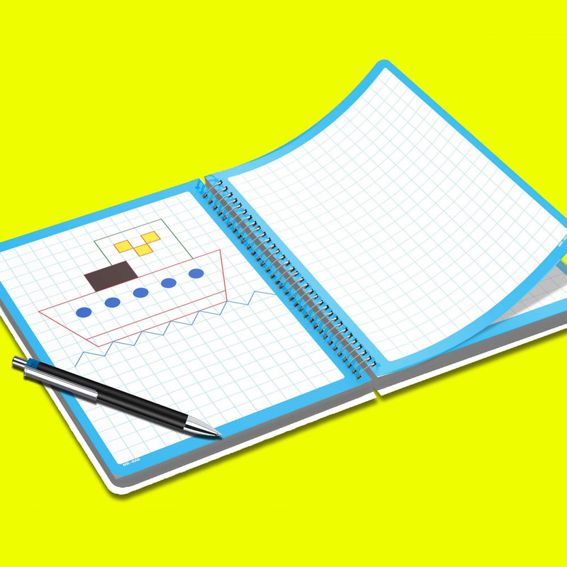 دفتر شطرنجی مستر راد مدل فیوری طرح کودک کد fiory 1723