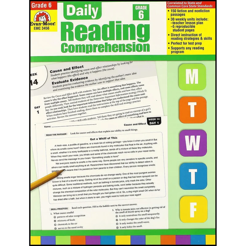 کتاب Daily Reading Comprehension, Grade 6 اثر Evan-Moor Educational Publishers انتشارات Evan-Moor Educational Publishers