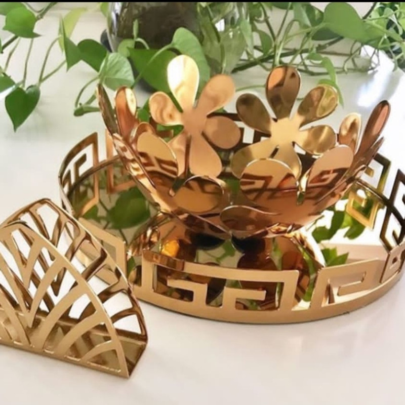 سینی برنوا مدل کف آینه کد V.1