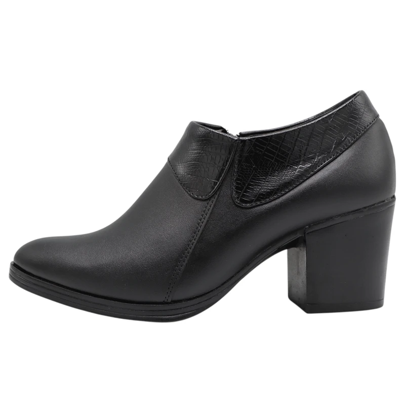 کفش پاشنه‌دار زنانه مدل بالدار زیپی کد 01