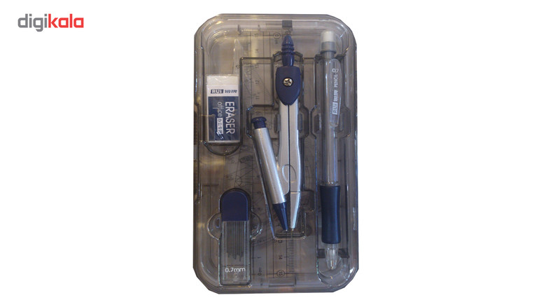 ست پرگار و خط کش آر یو آی مدل Compass Set 7006