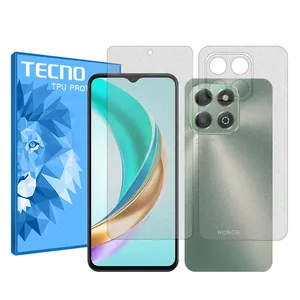 Tecno Resistant model matte screen protector suitable for the Honor X6b mobile phone along with the back of the phone protector 