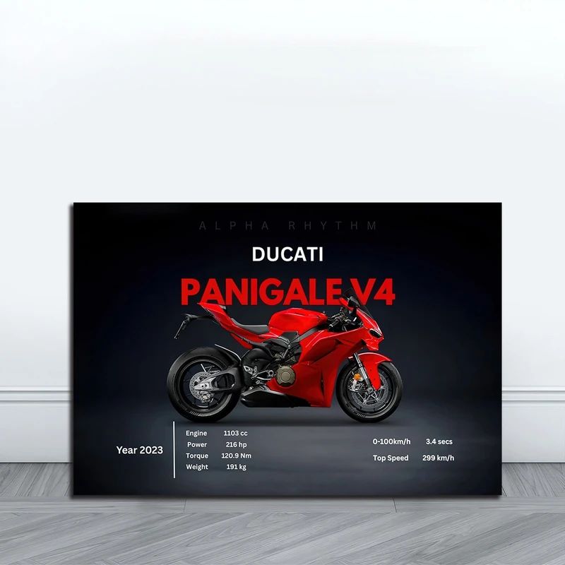 تابلو شاسی بکلیت طرح موتور دوکاتی پانیگال V4 مدل SH-S10809 