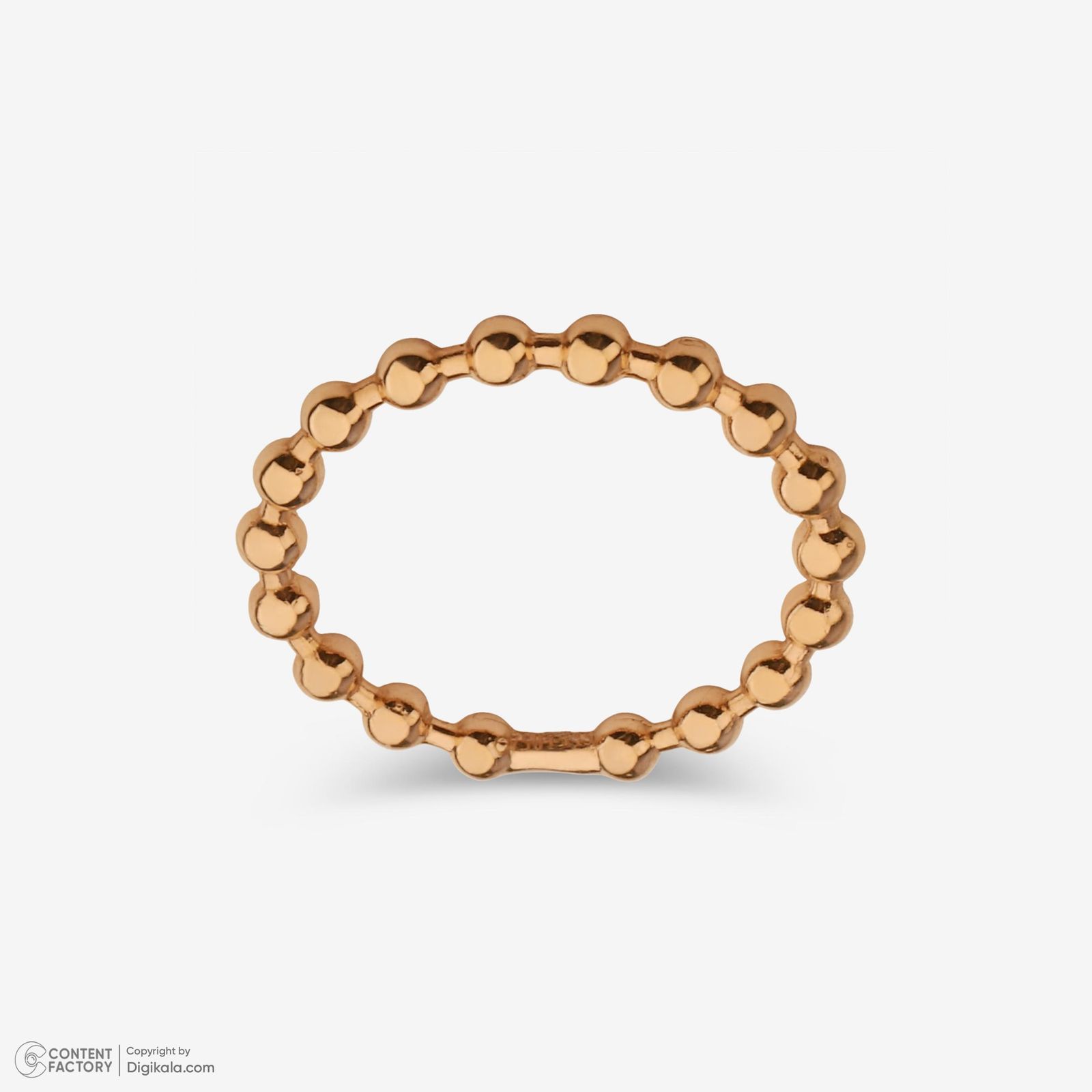 انگشتر طلا 18 عیار زنانه حافا گلد مدل گوی کد r009 سایز 56 -  - 7