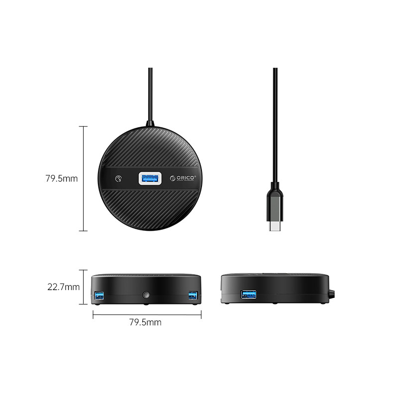 هاب 4 پورت USB Type-C اوریکو مدل YS4-C3-10
