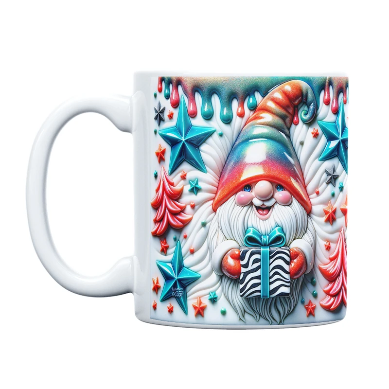 ماگ حس آمیزی طرح کریسمس مدل گنوم انرژی مثبت کد 26