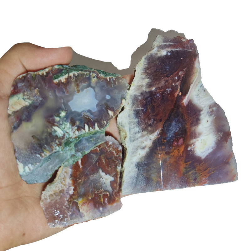 سنگ راف عقیق مدل U 155 مجموعه 3 عددی