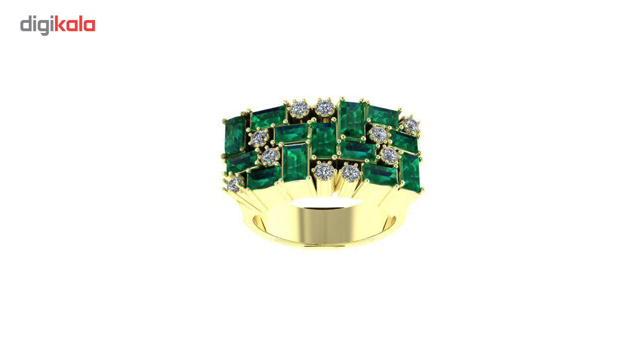 انگشتر طلا اونیکست مدل 2352 Emerald
