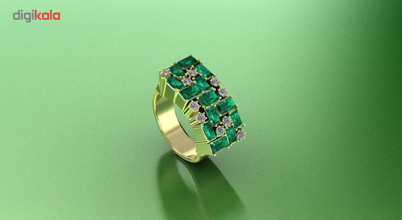 انگشتر طلا اونیکست مدل 2352 Emerald