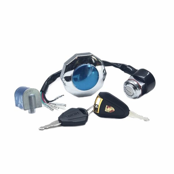 سوییچ و قفل و درب باک موتور سیکلت مدل MDH CG 125 مناسب برای هندا سی جی
