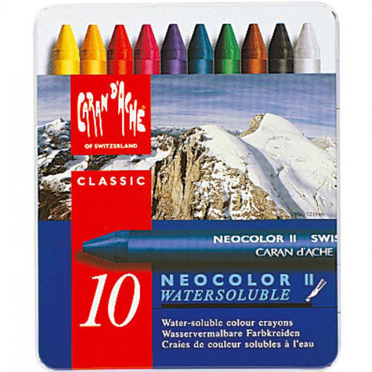پاستل روغنی 10 رنگ Caran dAche سری Neocolor II مدل 310