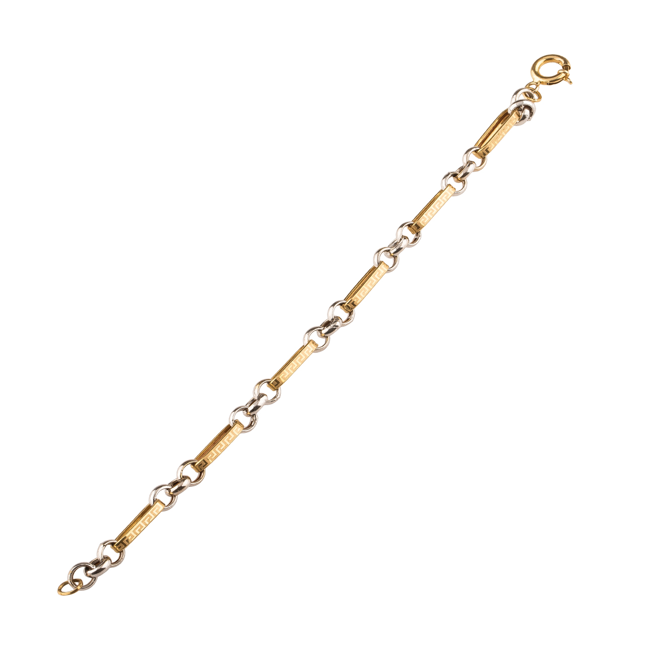 دستبند طلا 18عیار گالری طلا باران مدل 402