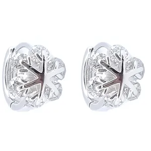 گوشواره دخترانه ژوپینگ مدل برف کد 3865