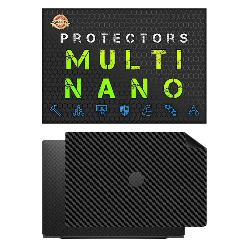 برچسب پوششی پشت لپ تاپ مولتی نانو طرح کربن مدل X-F1C مناسب برای لپ تاپ دل Latitude 7490 14.0 inch 2018