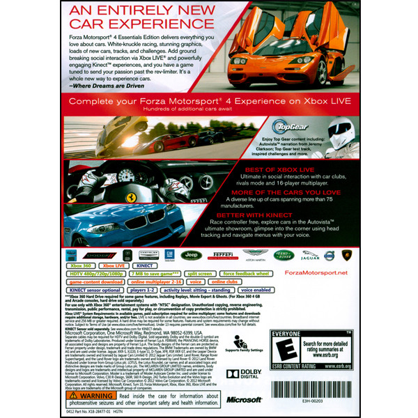 بازی Forza Motorsport 4 مخصوص Xbox 360 بازی Forza Motorsport 4 مخصوص Xbox 360