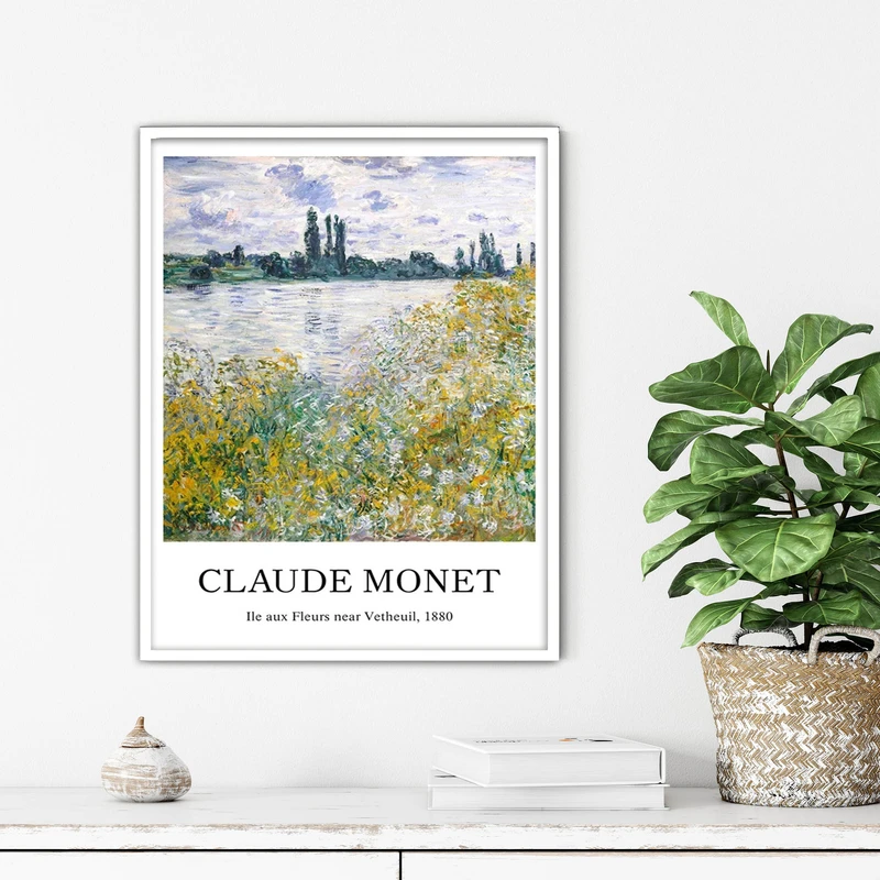 تابلو آتریسا طرح نقاشی کلاسیک مدرن مدل ATFHW62 فریم سفید