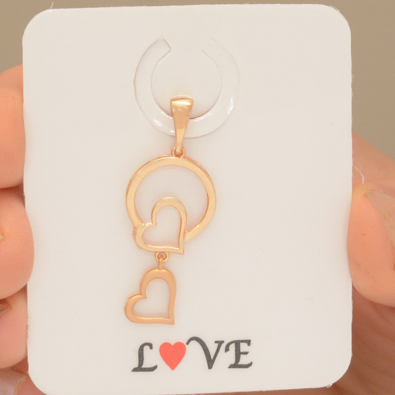 آویز گردنبند طلا 18 عیار زنانه طلای مستجابی مدل قلب کد 05