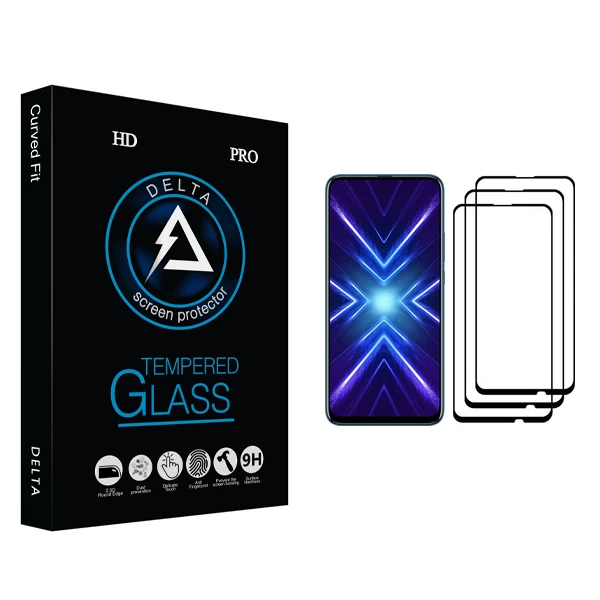 محافظ صفحه نمایش دلتا مدل HD مناسب برای گوشی موبایل آنر 9X بسته سه عددی