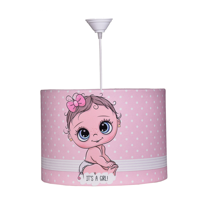 لوستر و آباژور رومیزی اتاق کودک مدل دختر نوزاد