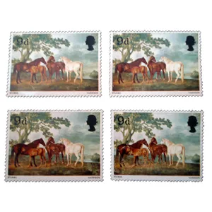 تمبر یادگاری مدل اسب کد bc-1784 بسته 4 عددی